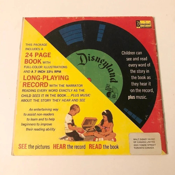 Vintage 1969 Disney More Jungle Book Baloo and Mowgli Book  Only No Record - Picture 2 of 16